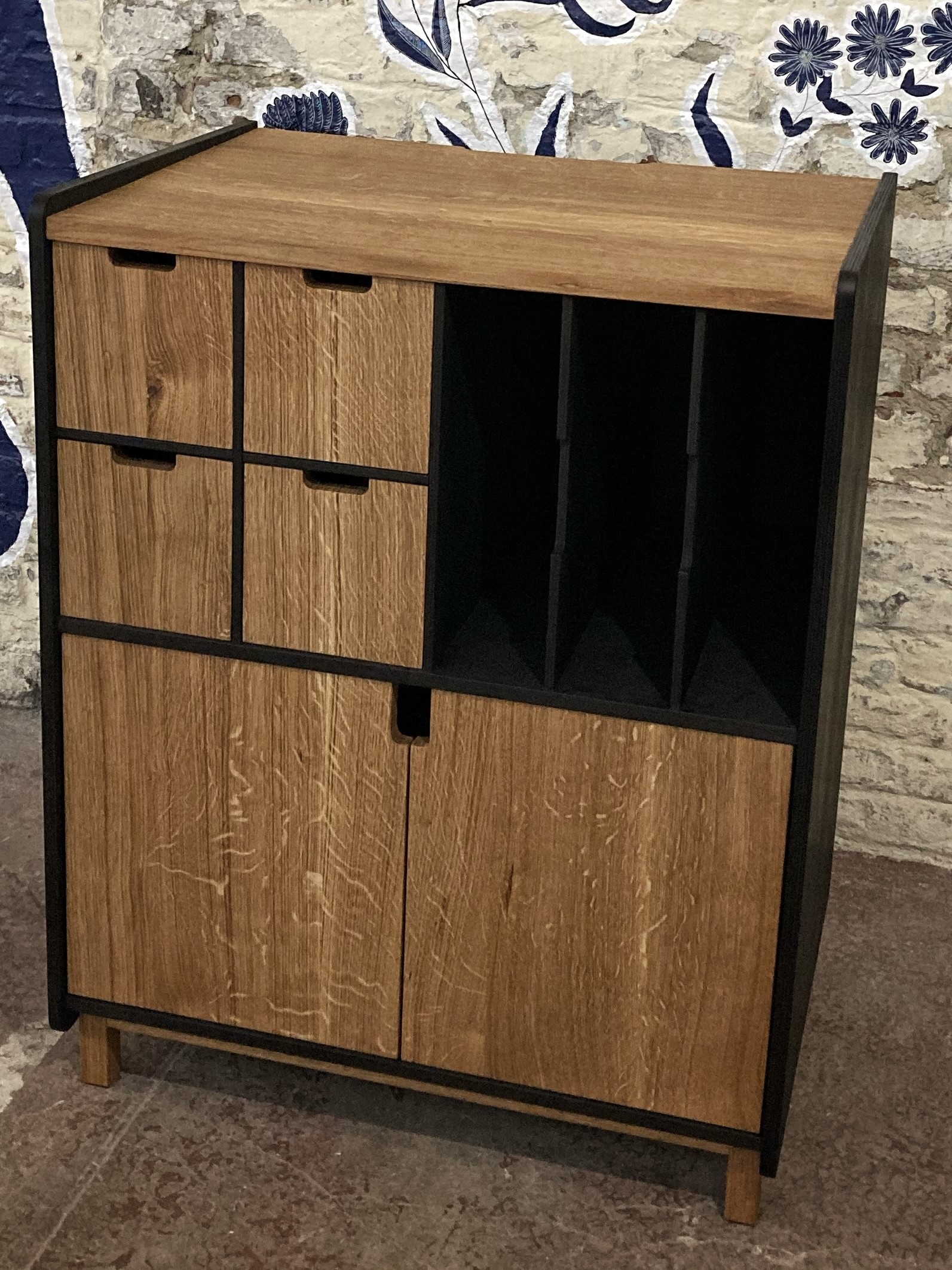 meuble Hi-fi chêne 2