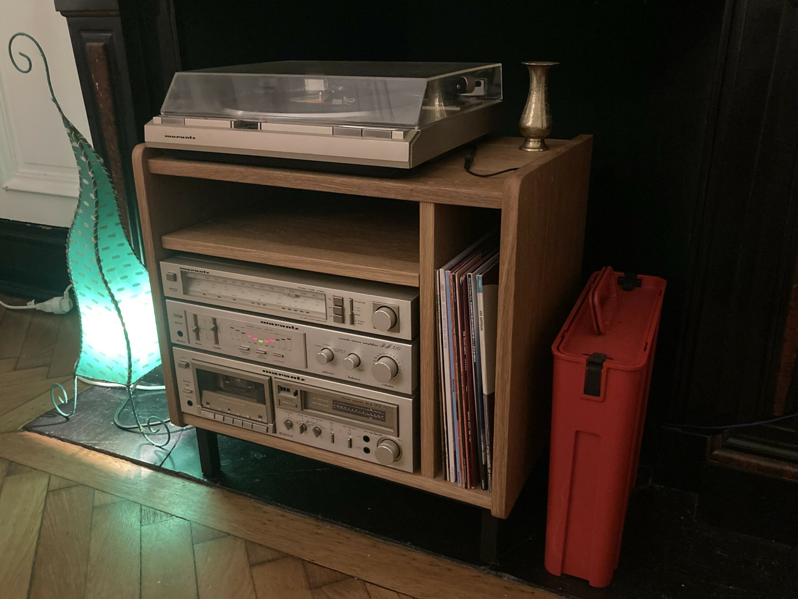 meuble Hi-fi chêne massif 2