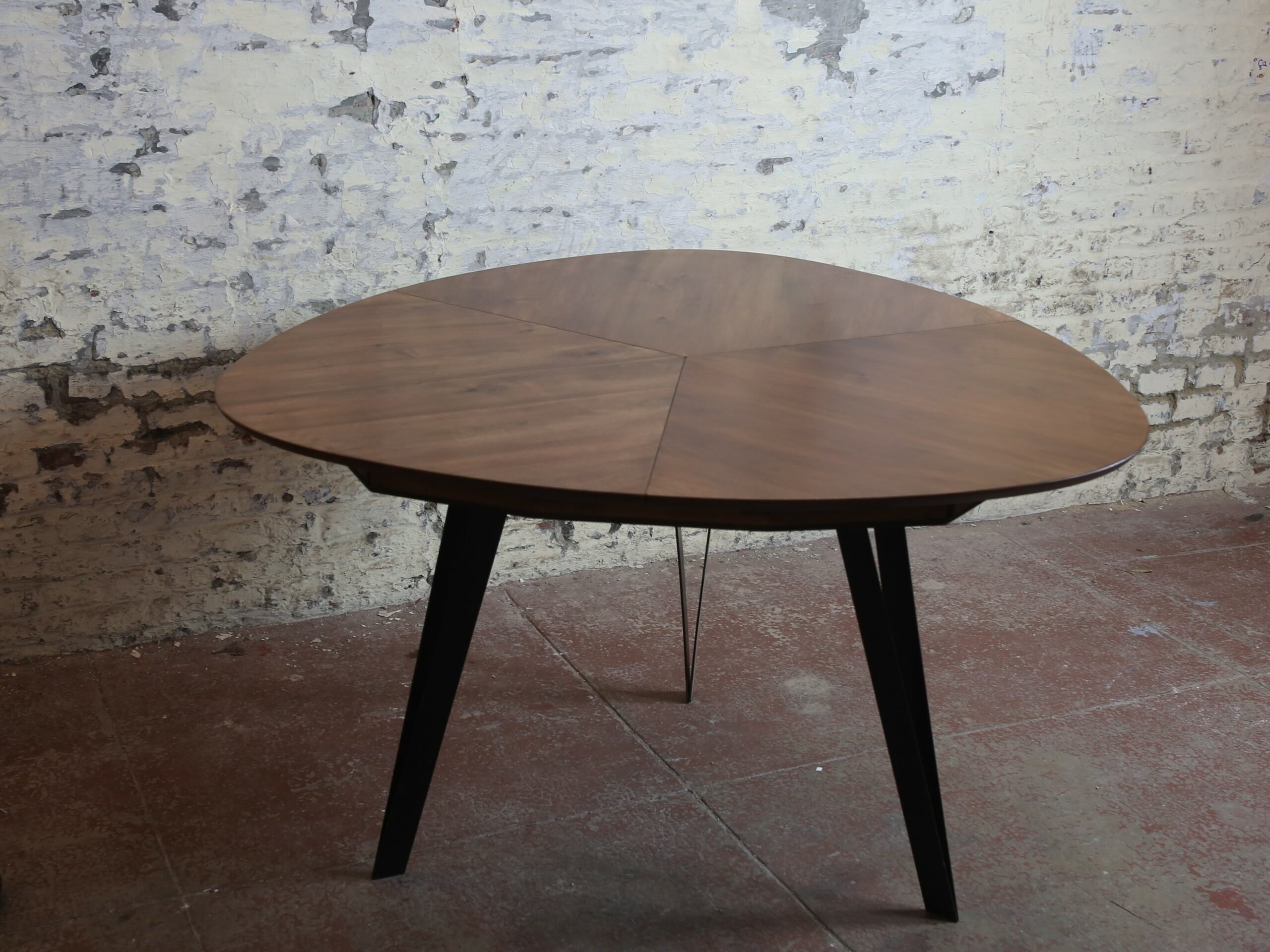 table à rallonge noyer massif 2