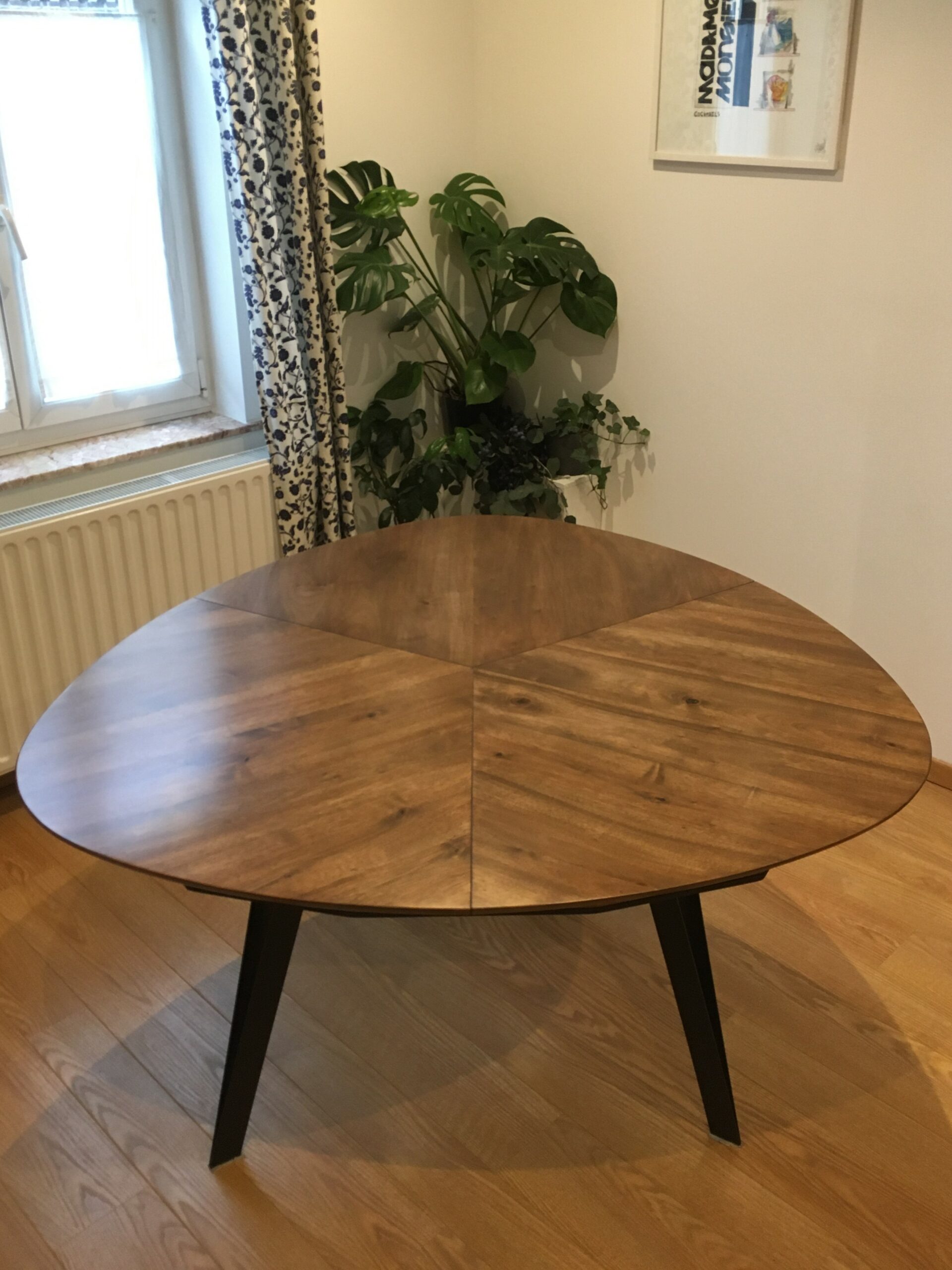 table à rallonge noyer massif 3